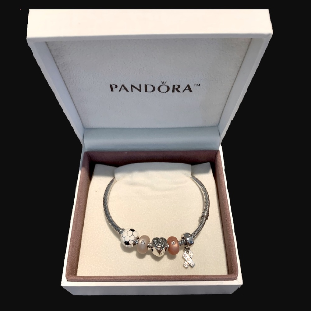 PANDORA ‘Breast Cancer Awareness’ Charm Bracelet